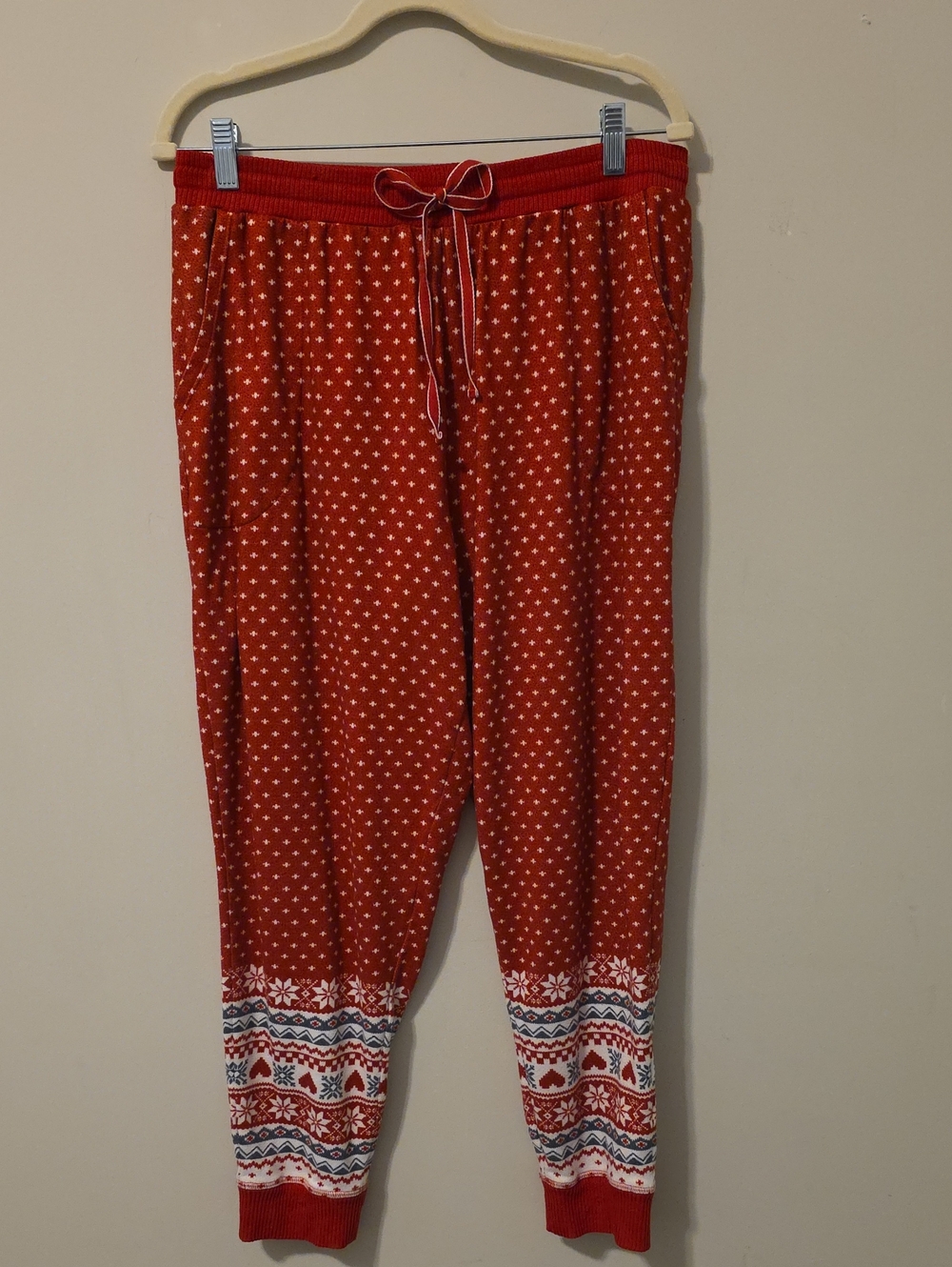 Cuddl Duds Fair Isle Pajama Jogger Pants